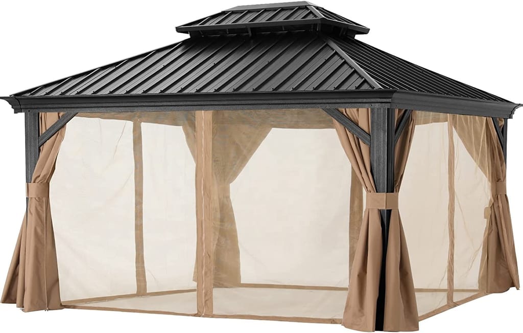 TOPPER Outdoor Patio Hard Top Gazebo