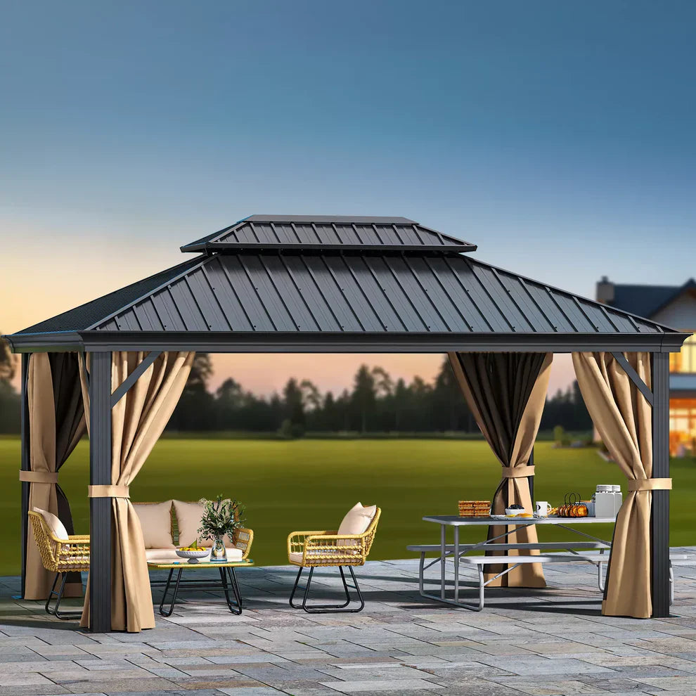 TOPPER Outdoor Patio Hard Top Gazebo